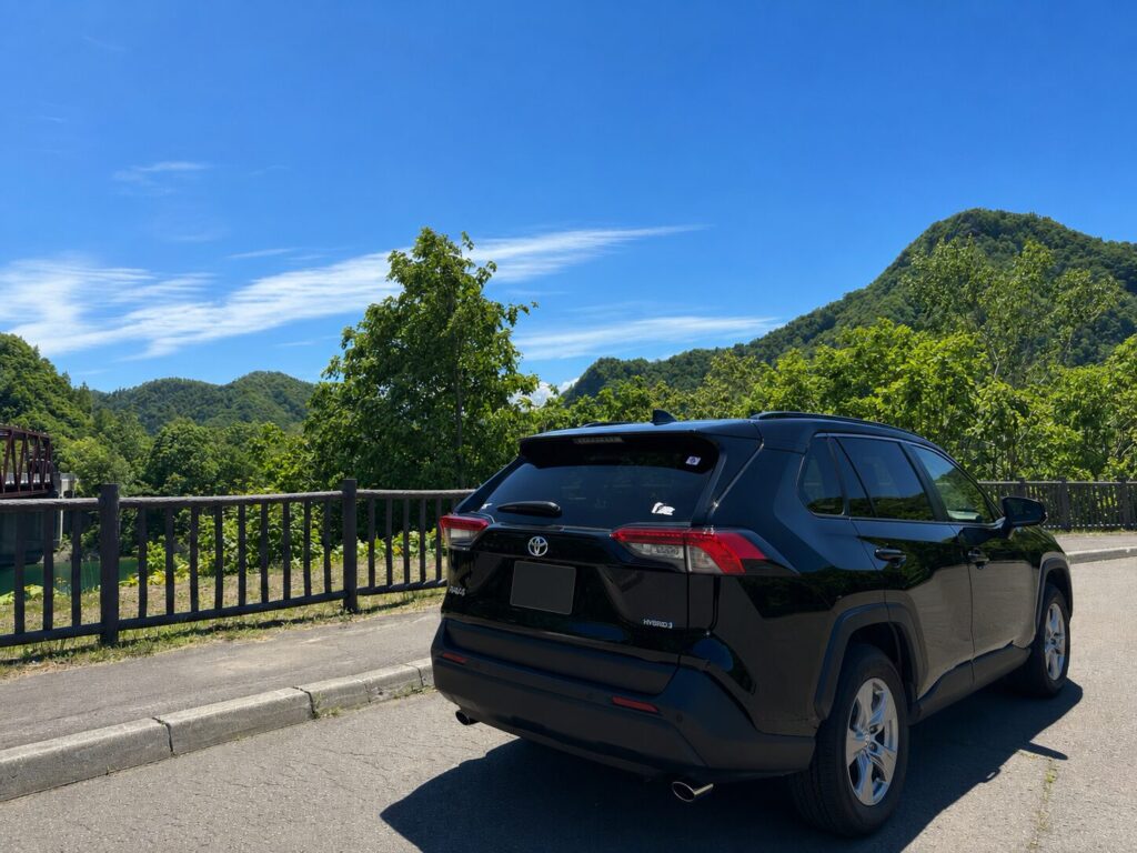 北海道・定山渓でレンタルしたRAV4 HV